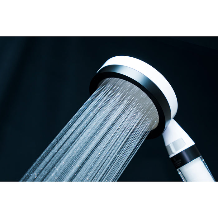 Kingston Shower Scape K301F0 Single Function Filtered Hand Shower, White/Matte Black