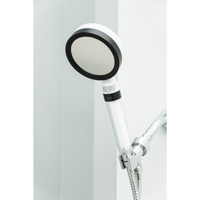 Kingston Shower Scape K301F0 Single Function Filtered Hand Shower, White/Matte Black