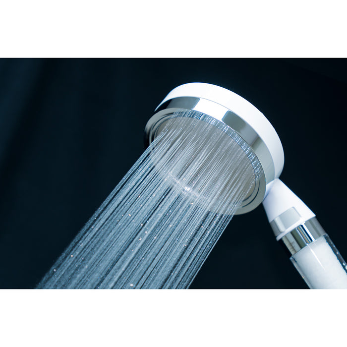 Kingston Shower Scape K301F1 Single Function Filtered Hand Shower, White/Polished Chrome
