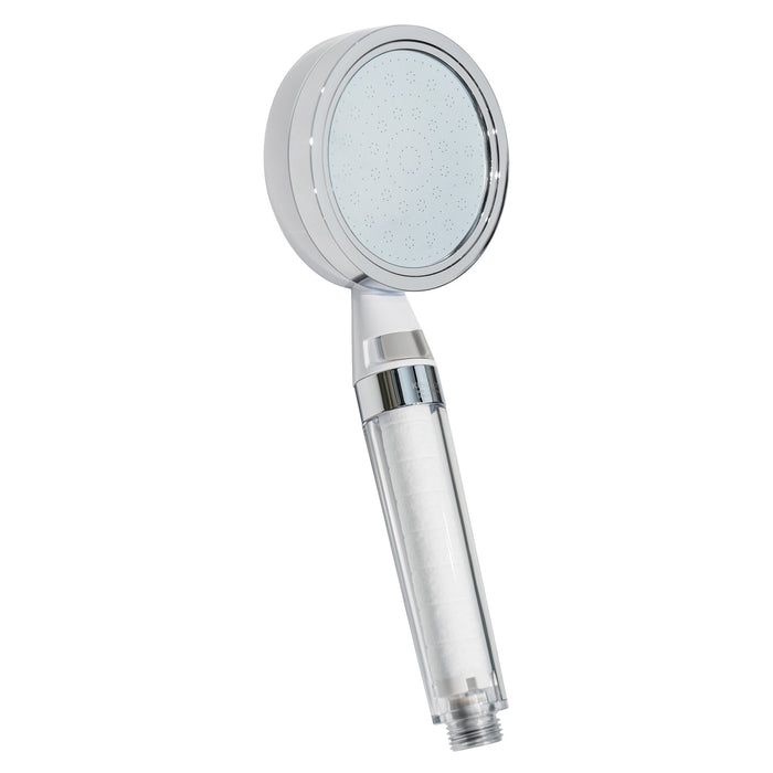 Kingston Shower Scape K301F1 Single Function Filtered Hand Shower, White/Polished Chrome