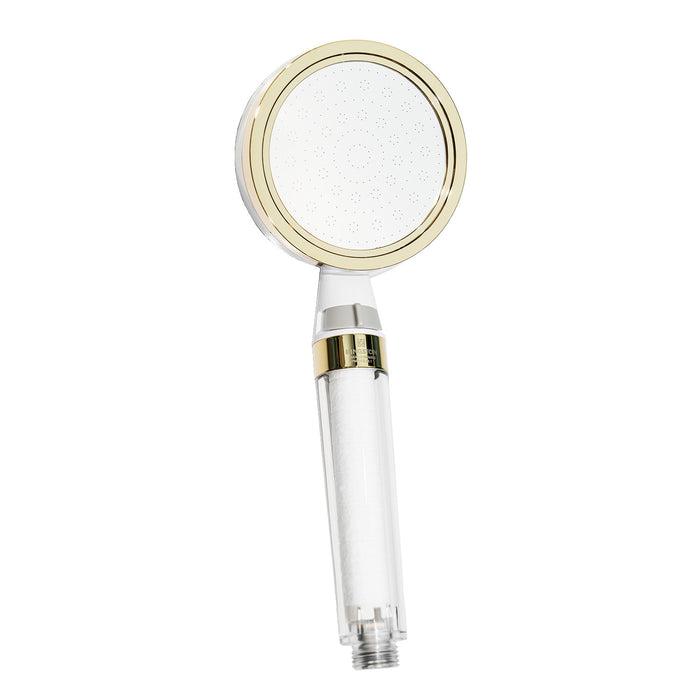 Kingston Shower Scape K301F2 Single Function Filtered Hand Shower, White/Polished Brass