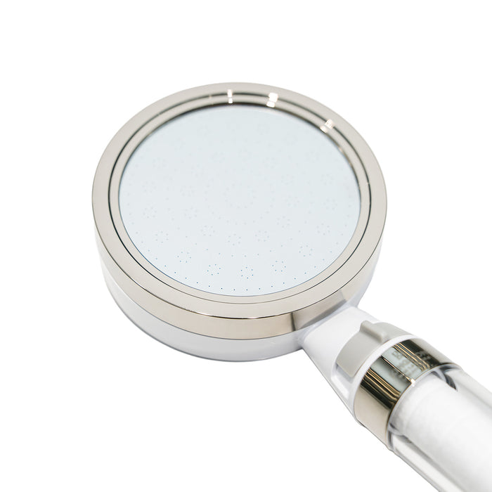 Kingston Shower Scape K301F6 Single Function Filtered Hand Shower, White/Polished Nickel