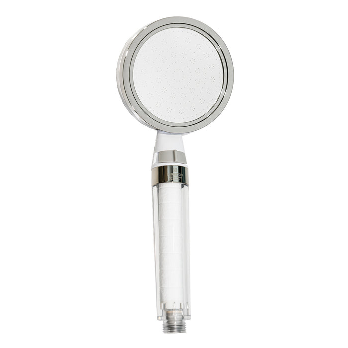 Kingston Shower Scape K301F6 Single Function Filtered Hand Shower, White/Polished Nickel