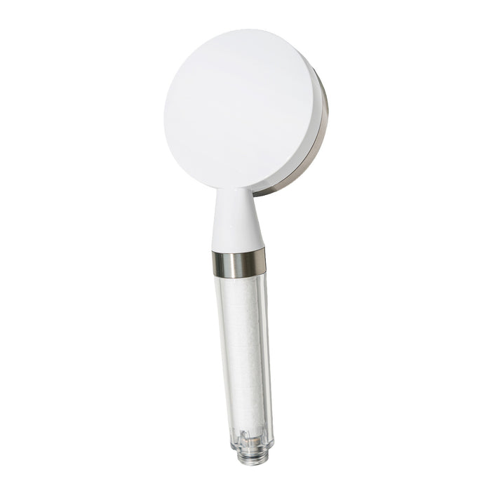 Kingston Shower Scape K301F8 Single Function Filtered Hand Shower, White/Brushed Nickel