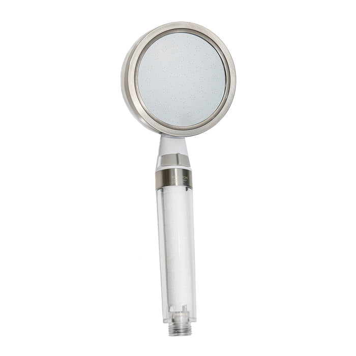 Kingston Shower Scape K301F8 Single Function Filtered Hand Shower, White/Brushed Nickel