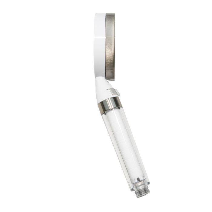 Kingston Shower Scape K301F8 Single Function Filtered Hand Shower, White/Brushed Nickel