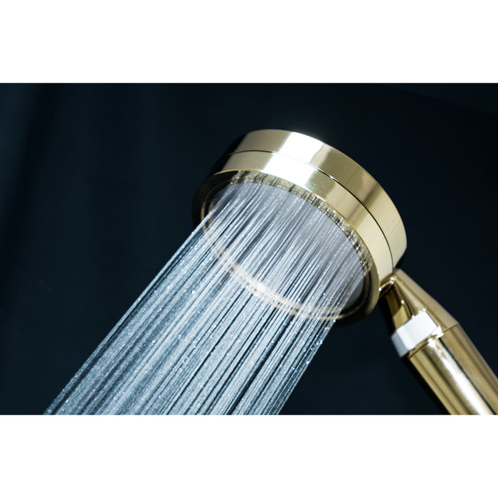 Kingston Shower Scape K302F2 Single Function Filtered Hand Shower, Polished Brass