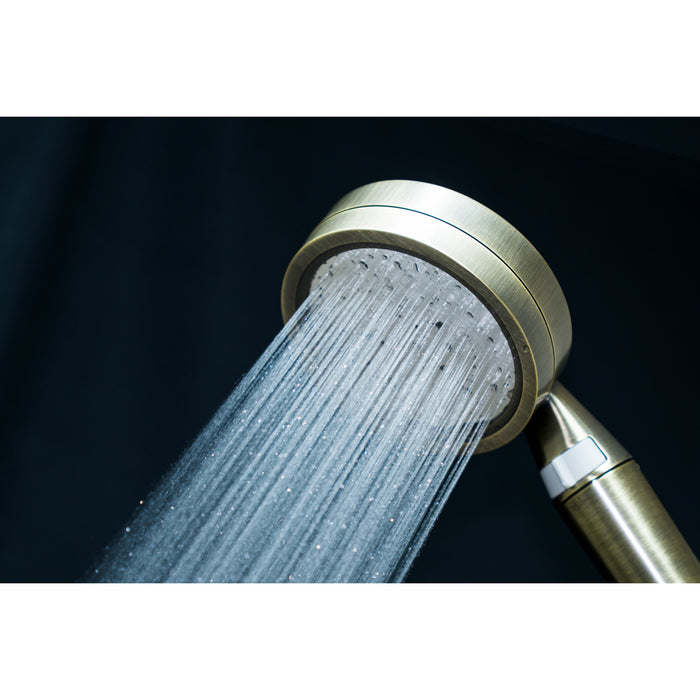 Kingston Shower Scape K302F3 Single Function Filtered Hand Shower, Antique Brass