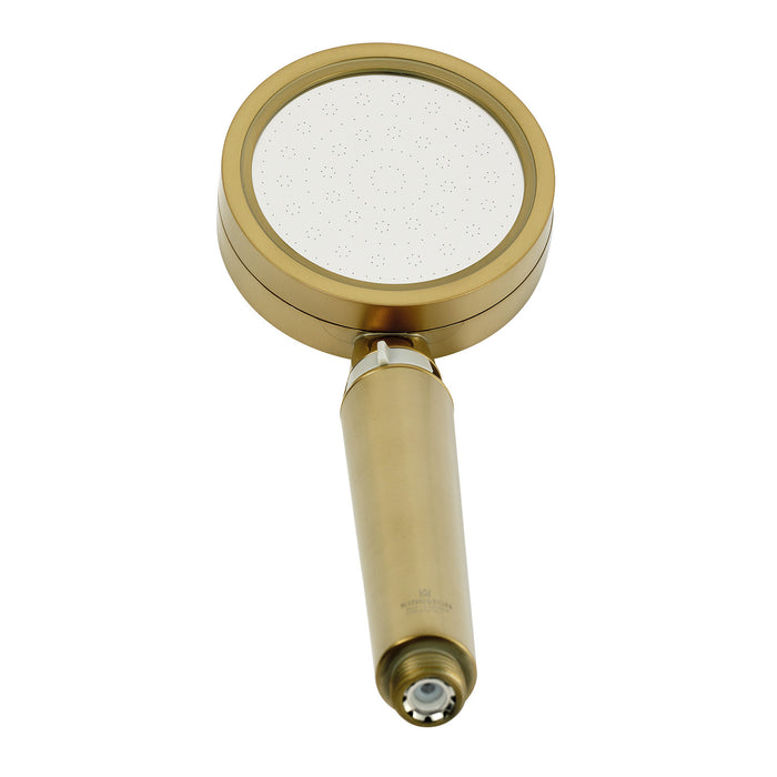 Kingston Shower Scape K302F7 Single Function Filtered Hand Shower, Brushed Brass