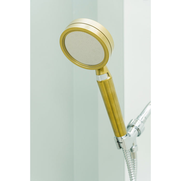 Kingston Shower Scape K302F7 Single Function Filtered Hand Shower, Brushed Brass