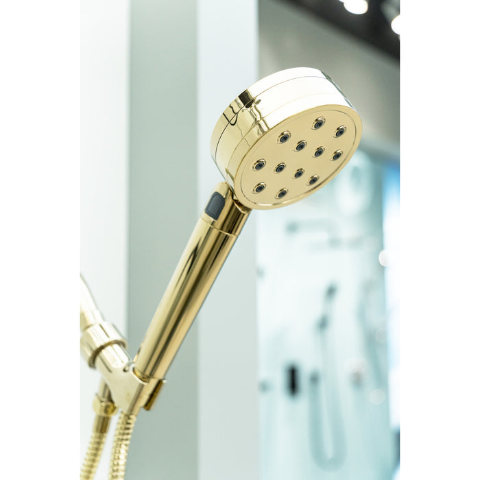 Kingston Shower Scape K310F2 2-Function Filtered Hand Shower, Polished Brass