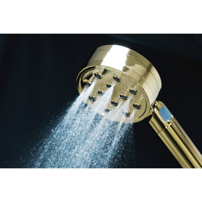 Kingston Shower Scape K310F2 2-Function Filtered Hand Shower, Polished Brass