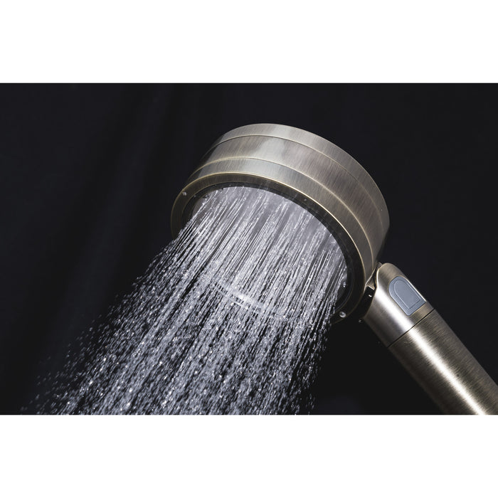 Kingston Shower Scape K310F3 2-Function Filtered Hand Shower, Antique Brass