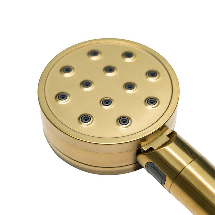 Kingston Shower Scape K310F7 2-Function Filtered Hand Shower, Brushed Brass