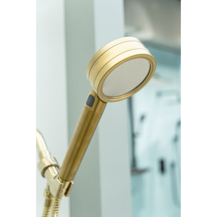 Kingston Shower Scape K310F7 2-Function Filtered Hand Shower, Brushed Brass