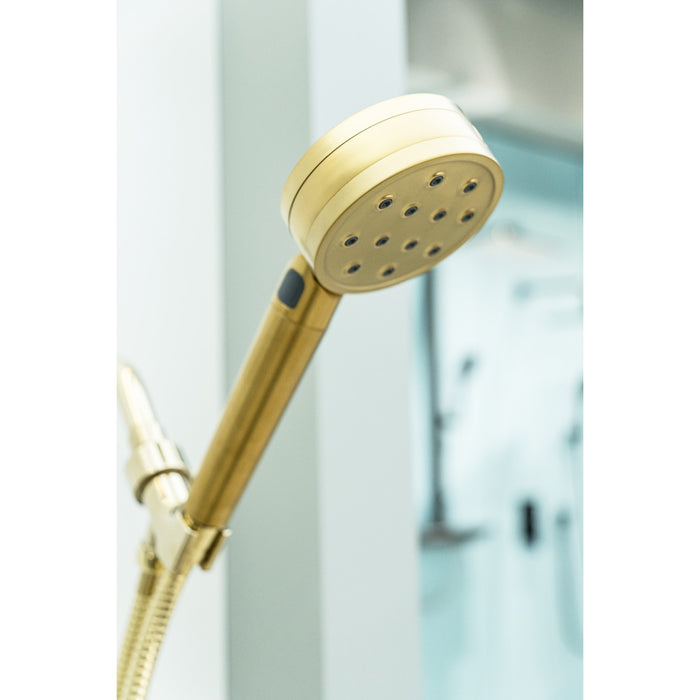Kingston Shower Scape K310F7 2-Function Filtered Hand Shower, Brushed Brass