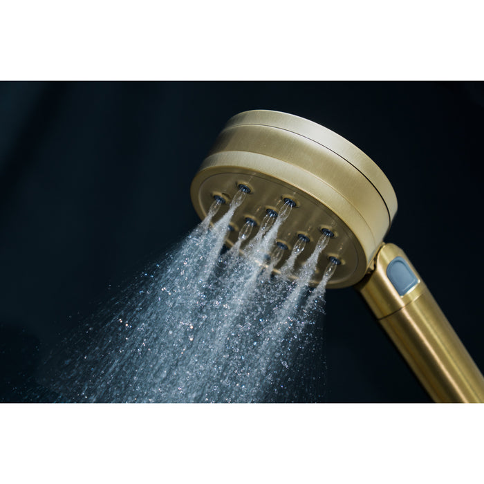 Kingston Shower Scape K310F7 2-Function Filtered Hand Shower, Brushed Brass