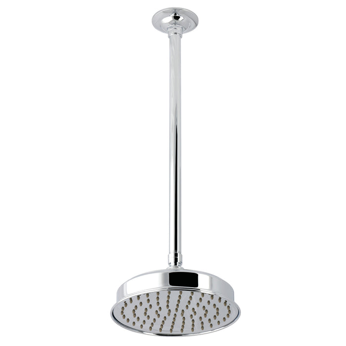 Kingston Trimscape K324K21 8-Inch Round Brass Shower Head with 17-Inch Ceiling Mounted Shower Arm, Polished Chrome