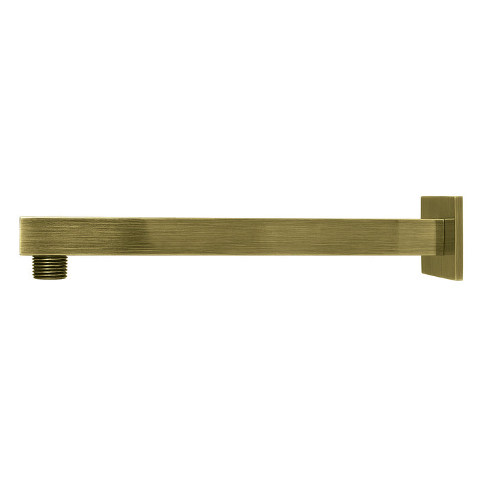 Kingston Sona K4103 - Claremont 10-Inch Shower Arm with Square Flange, Antique Brass