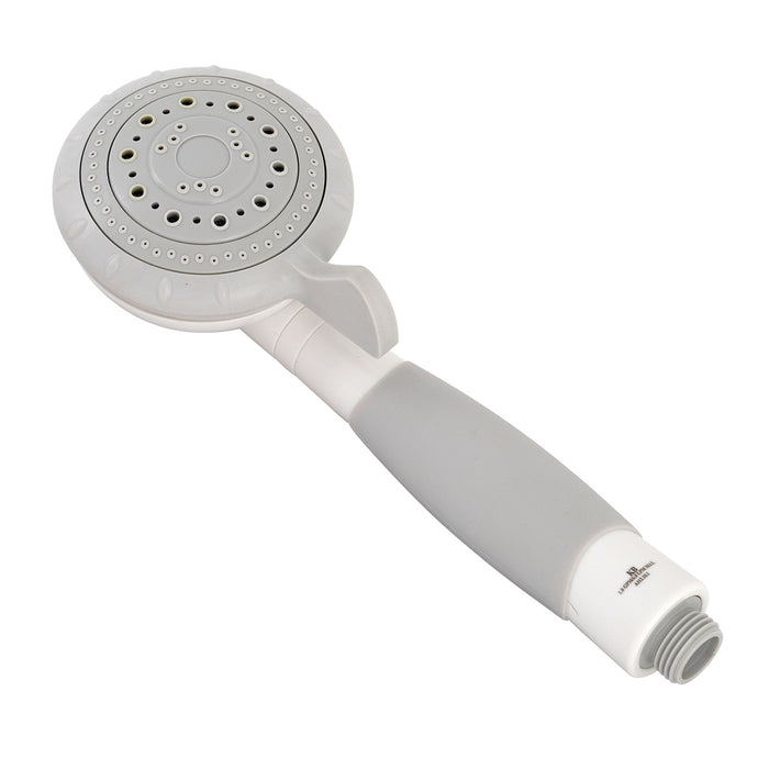 Kingston Kaiser K411AW 4-Function Round Hand Shower, White/Grey