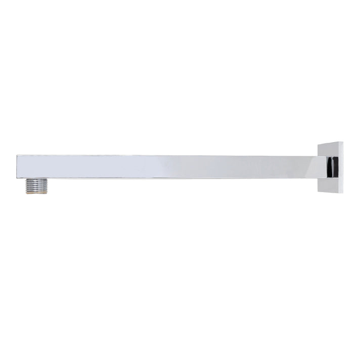 Kingston Sona K4121 - Claremont 12-Inch Shower Arm with Square Flange, Polished Chrome