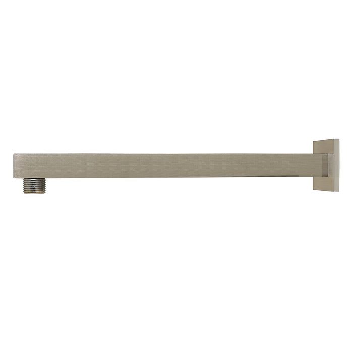 Kingston Sona K4128 - Claremont 12-Inch Shower Arm with Square Flange, Brushed Nickel