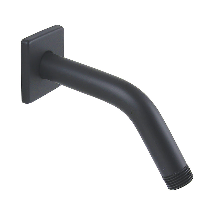 Kingston Claremont K412K0 7-Inch Shower Arm with Square Flange, Matte Black