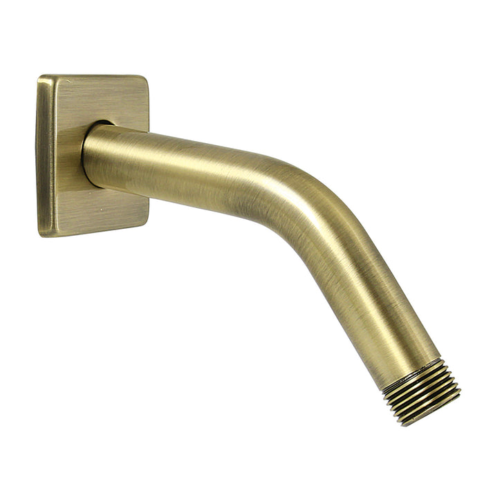 Kingston Claremont K412K3 7-Inch Shower Arm with Square Flange, Antique Brass