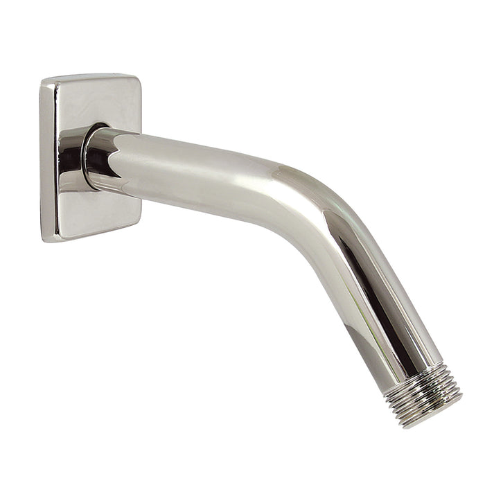 Kingston Claremont K412K6 7-Inch Shower Arm with Square Flange, Polished Nickel