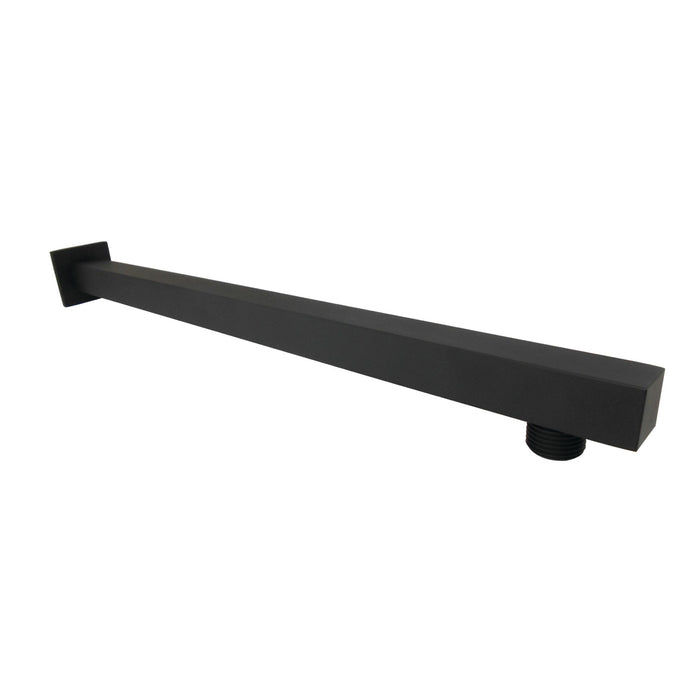 Kingston Sona K4160 - Claremont 15-3/4 Inch Rain Drop Square Shower Arm with Square Flange, Matte Black