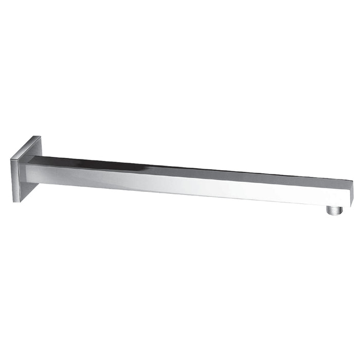 Kingston Sona K4161 - Claremont 15-3/4 Inch Rain Drop Square Shower Arm with Square Flange, Polished Chrome