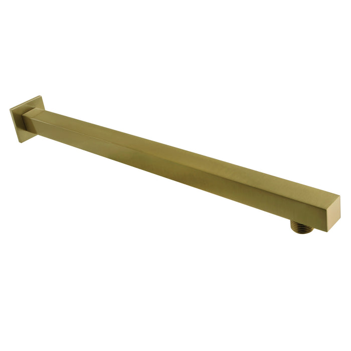 Kingston Sona K4163 - Claremont 15-3/4 Inch Rain Drop Square Shower Arm with Square Flange, Antique Brass