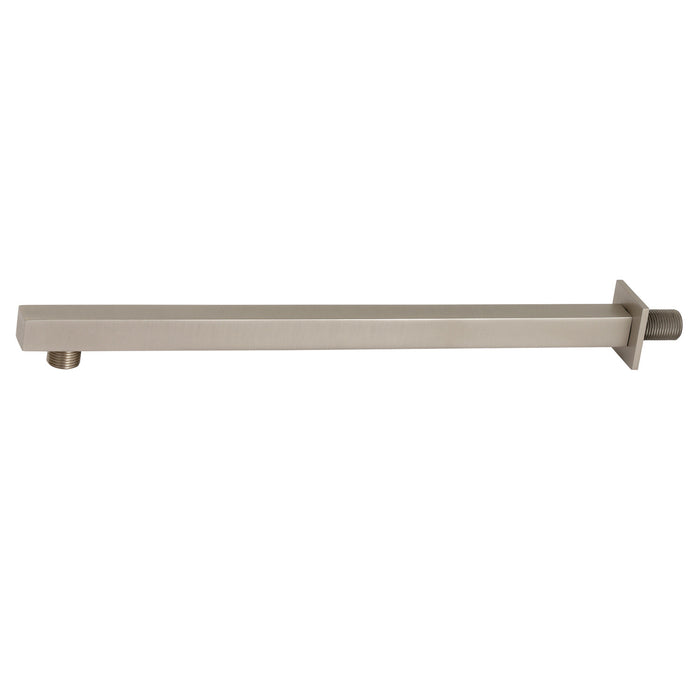 Kingston Sona K4168 - Claremont 15-3/4 Inch Rain Drop Square Shower Arm with Square Flange, Brushed Nickel