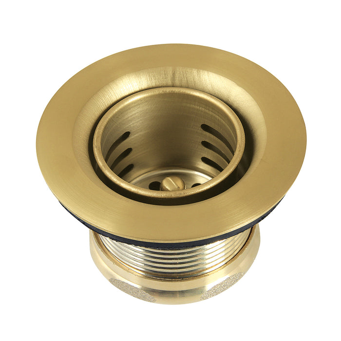 Kingston Portland K451BBB Stainless Steel Bar Sink Basket Strainer, Brushed Brass