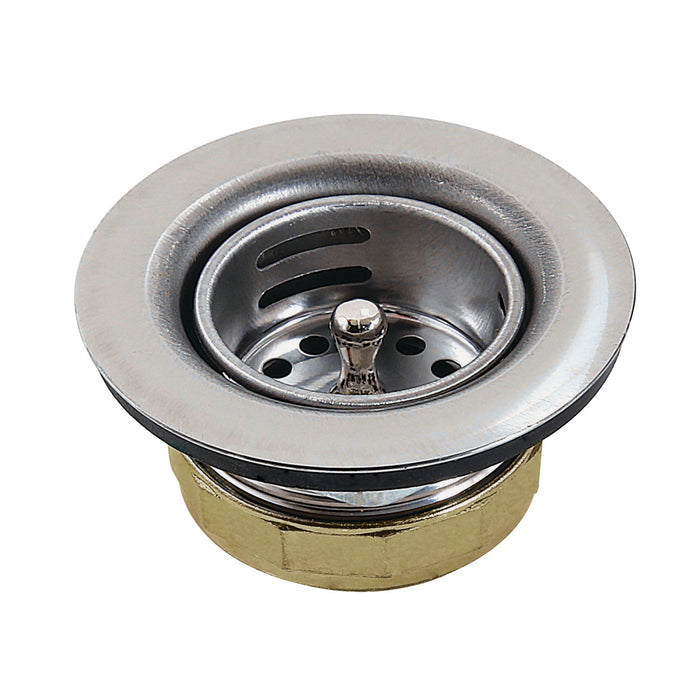 Kingston Tacoma K461 Stainless Steel Bar Sink Basket Strainer, Brushed Stainless Steel