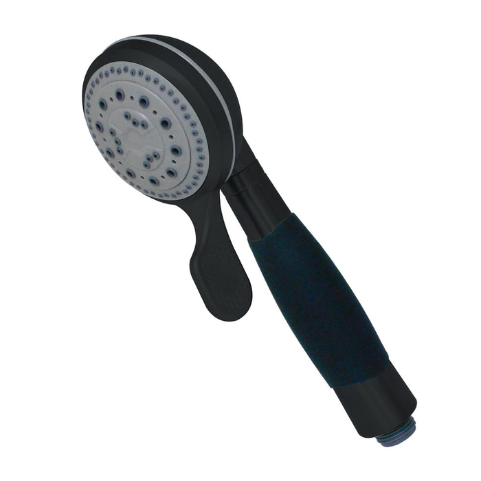 Kingston Kaiser K511A0 5-Function Round Hand Shower, Matte Black