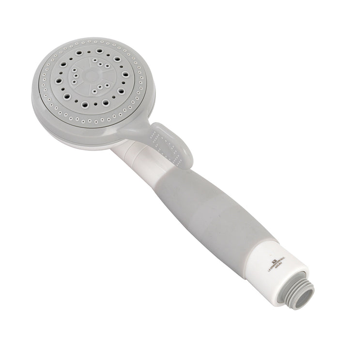 Kingston Kaiser K511AW 5-Function Round Hand Shower, White/Grey