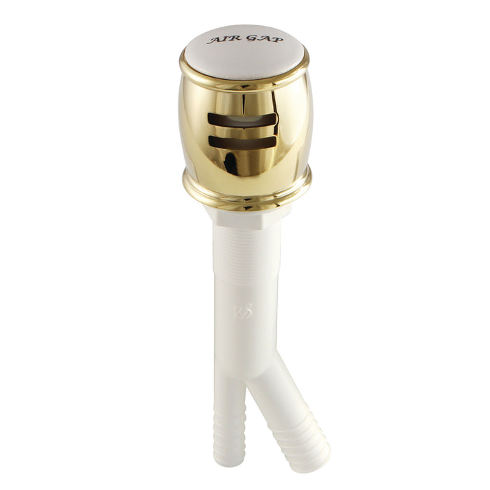 Kingston Heritage K511PB Dishwasher Air Gap with Brass Cover, Polished Brass