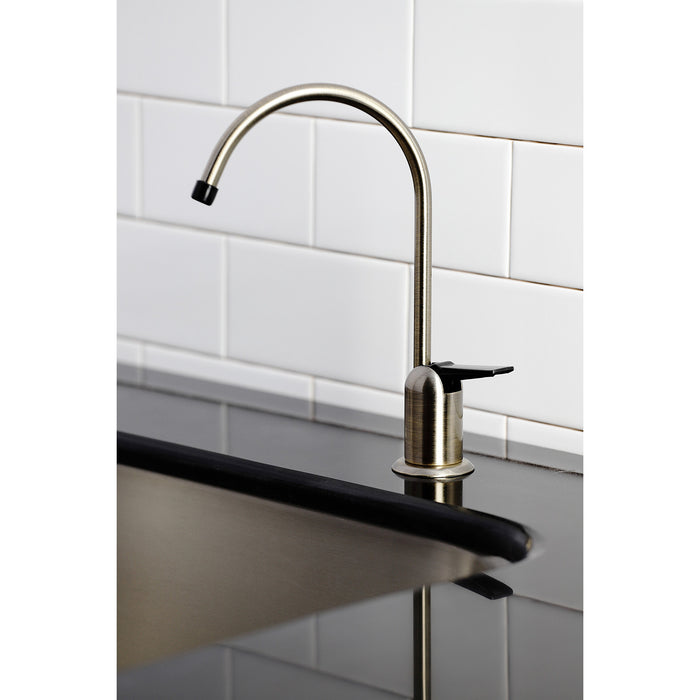 Kingston Tulare K6193 - Americana Single-Handle 1-Hole Deck Mount Water Filtration Faucet, Antique Brass