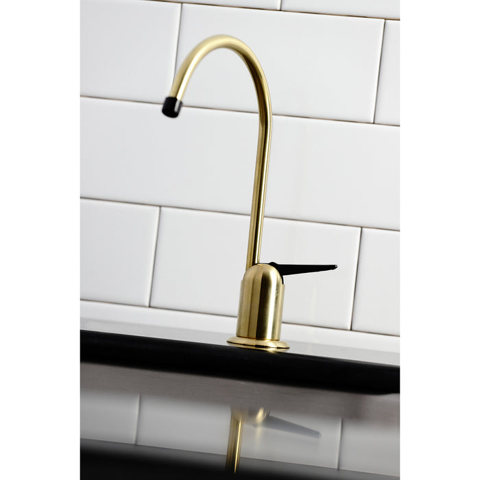 Kingston Tulare K6197 - Americana Single-Handle 1-Hole Deck Mount Water Filtration Faucet, Brushed Brass