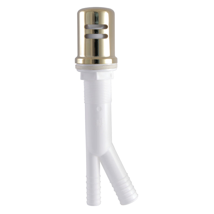 Kingston Trimscape K811PB Dishwasher Air Gap with Brass Cover, Polished Brass