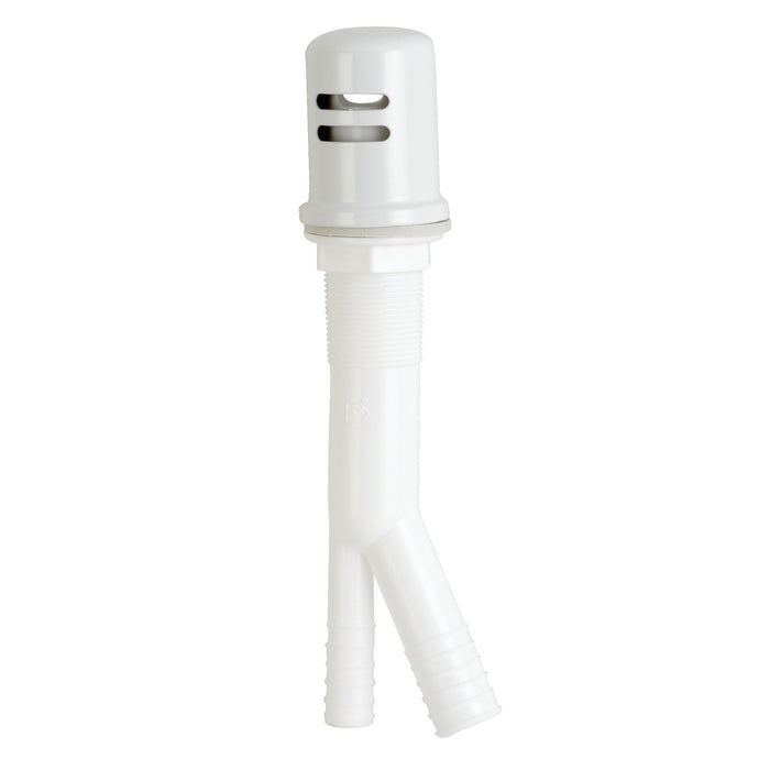 Kingston Trimscape K811WH Dishwasher Air Gap with Brass Cover, White