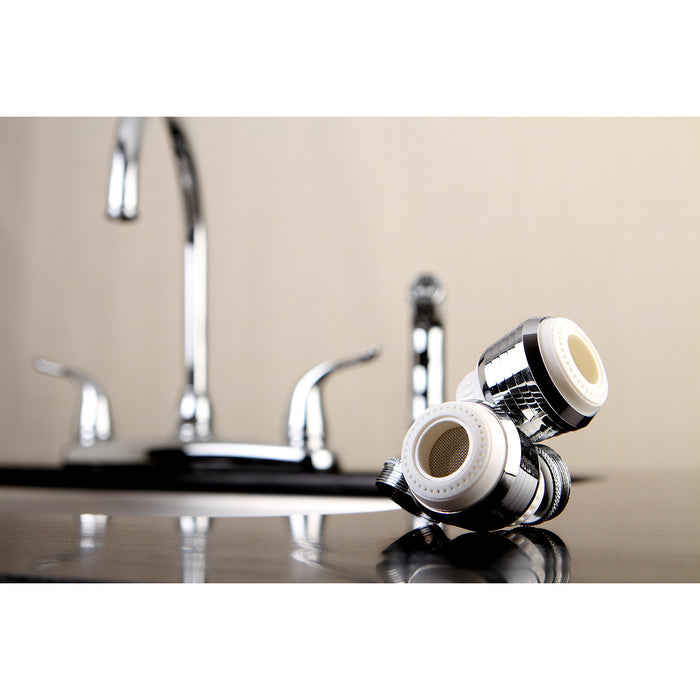 Complement KA213C20 Swivel Kitchen Aerator with Brass Ball Joint, Polished Chrome