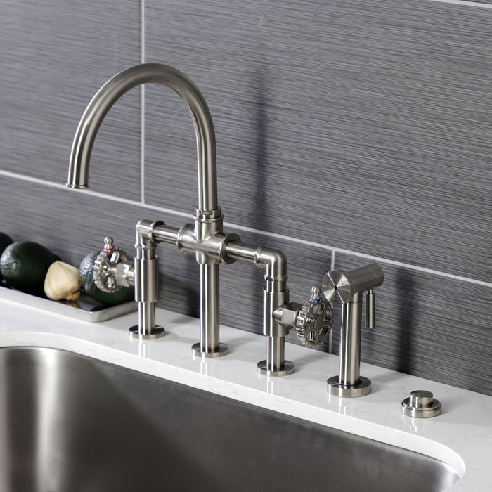 Kingston Heirloom KA218 - Trimscape Garbage Disposal Air Switch Button, Brushed Nickel