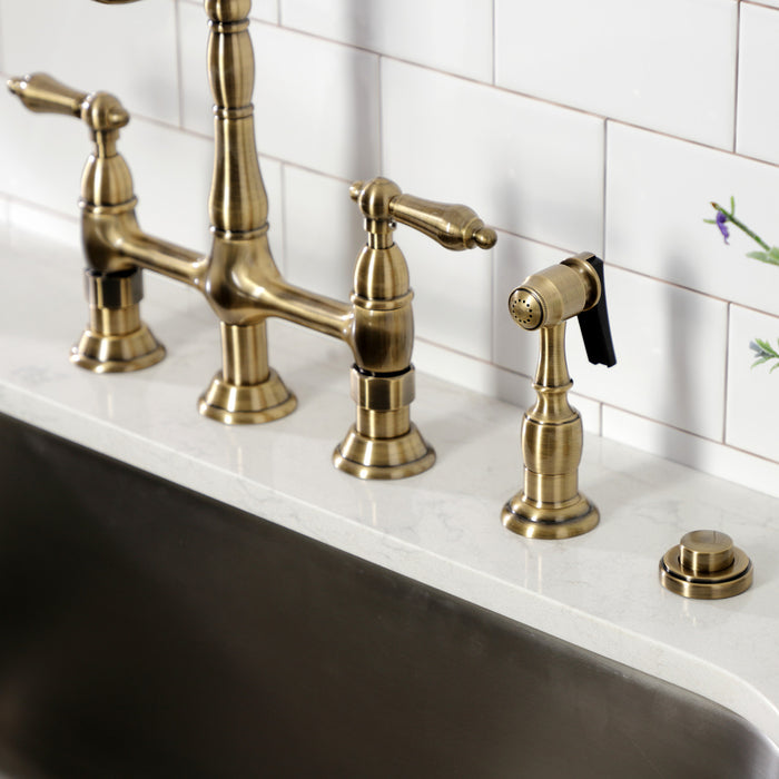 Kingston Heirloom KA21AB - Trimscape Garbage Disposal Air Switch Button, Antique Brass