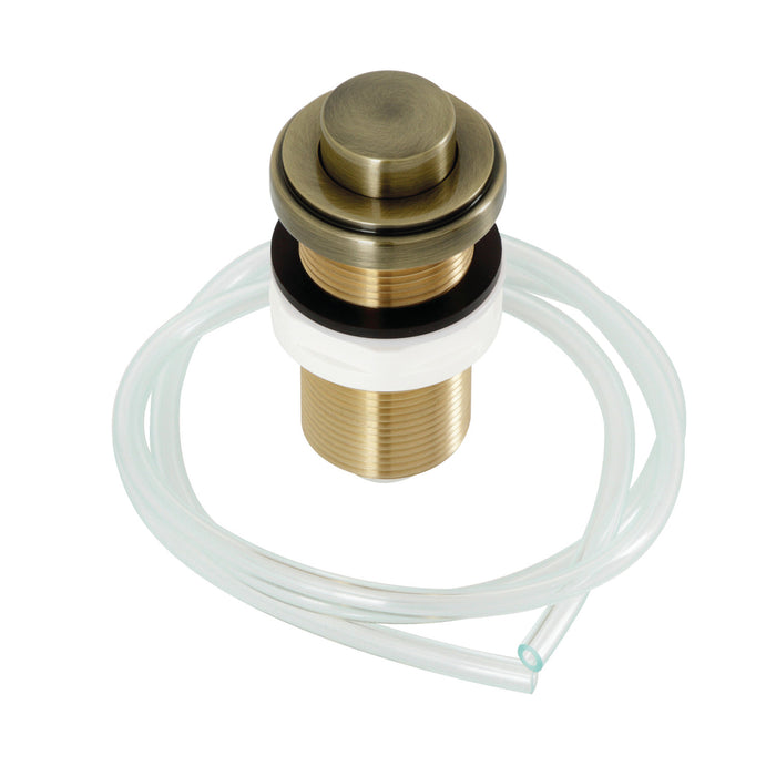 Kingston Heirloom KA21AB - Trimscape Garbage Disposal Air Switch Button, Antique Brass