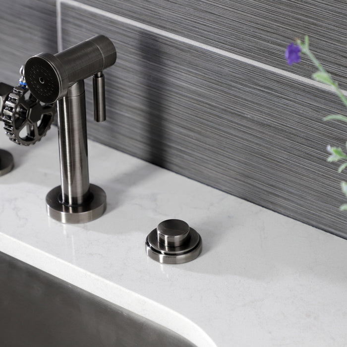 Kingston Heirloom KA21VN - Trimscape Garbage Disposal Air Switch Button, Black Stainless