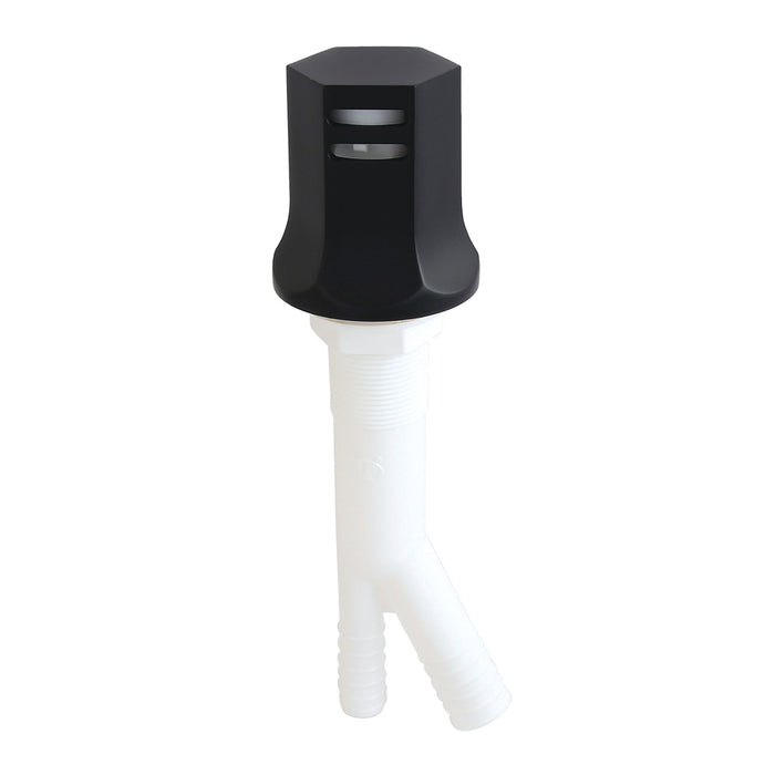Kingston Tulare KA461MB - Metropolitan Dishwasher Air Gap with Brass Cover, Matte Black