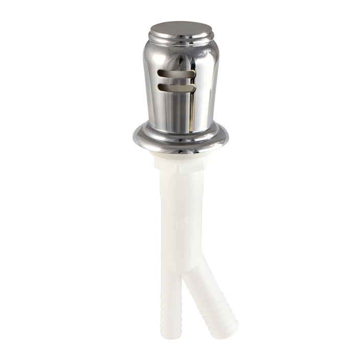 Kingston Heirloom KA831C - Trimscape Dishwasher Air Gap with Brass Cover, Polished Chrome
