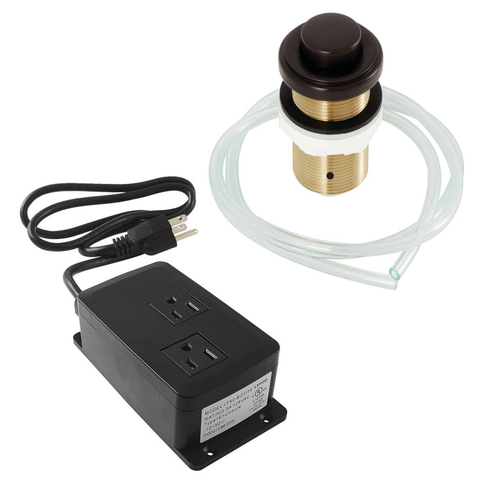 Kingston Trimscape KADK215 Dual Outlet Garbage Disposal Air Switch Kit, Oil Rubbed Bronze
